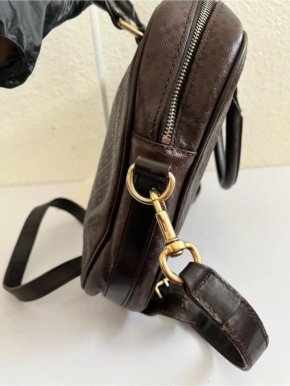 Gucci leather briefcase